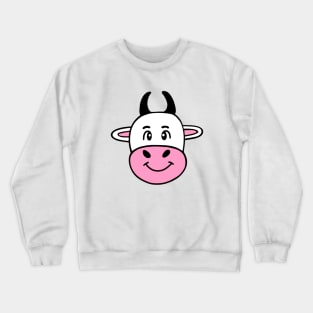 HAPPY Cow Lover - Funny Cow Art Crewneck Sweatshirt